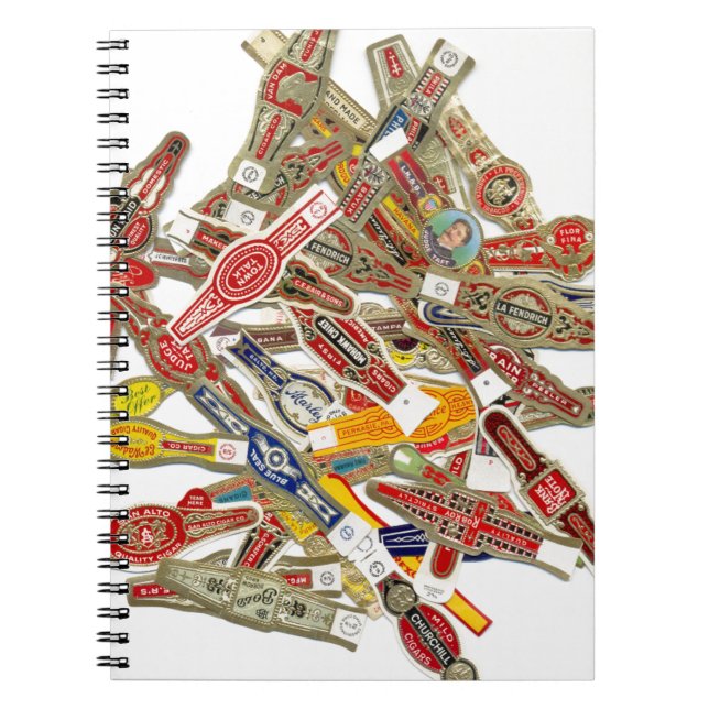 Cigar Ring Wrappers Notebook (Front)