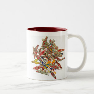 Cigar Ring Wrappers Two-Tone Coffee Mug
