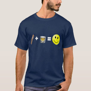 Cigar + Shots = Happiness T-Shirt