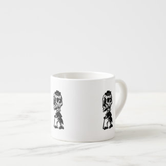 Cigar Smoking Skeleton Espresso Cup