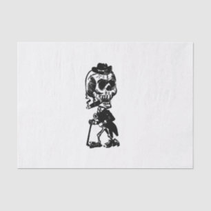 Cigar Smoking  Skeleton Tissue Paper