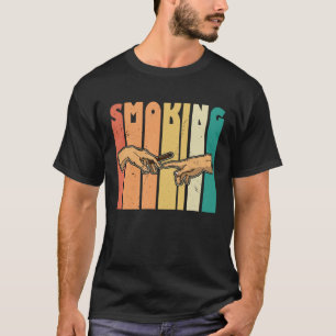 Cigar Whiskey Smoking Smoker Dad T-Shirt