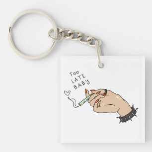 Cigarette in Hand Anti-Valentine Key Ring