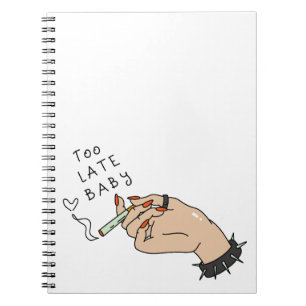 Cigarette in Hand Anti-Valentine Notebook
