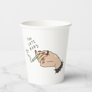 Cigarette in Hand Anti-Valentine Paper Cups