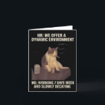 Cigarette Kitten Funny Smoking Cat Meme Work-life  Card<br><div class="desc">Cigarette Kitten Funny Smoking Cat Meme Work-life Balance</div>