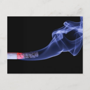Cigarette smoke postcard