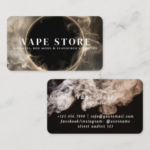 Cigarette Tobacco Vape Store Business Card