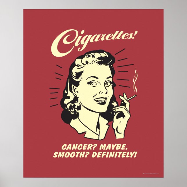 Cigarettes: Cancer Maybe Smooth Def. Poster (Front)
