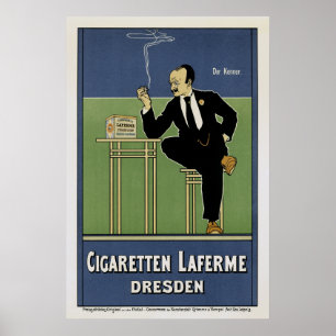 Cigarettes Laferme Dresden Poster