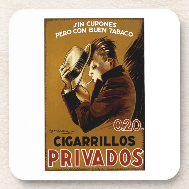 Cigarillos Privados Coaster (Front)
