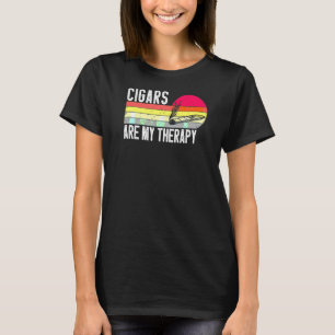 Cigars Are My Therapy Vintage Cigar  Cigar Smoker T-Shirt