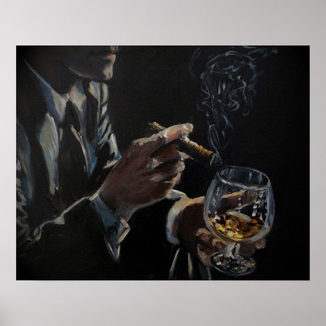 Cigars & Cognac poster print (Front)
