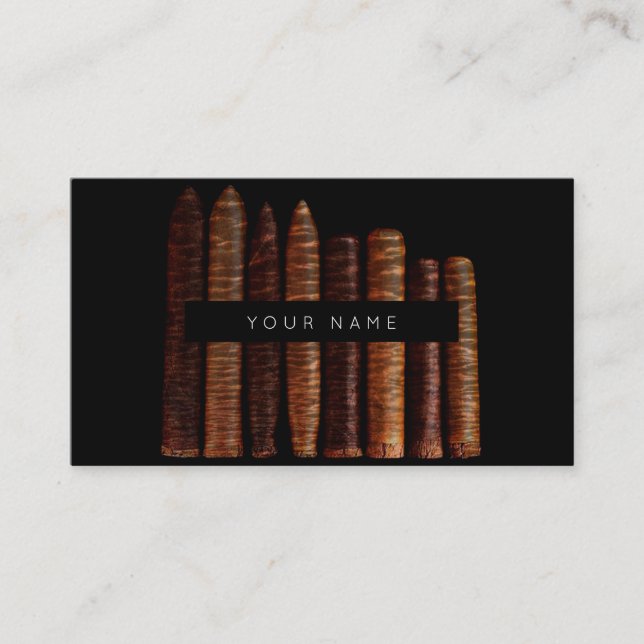 Cigars Habana Cuban Black Vip Business Card (Front)