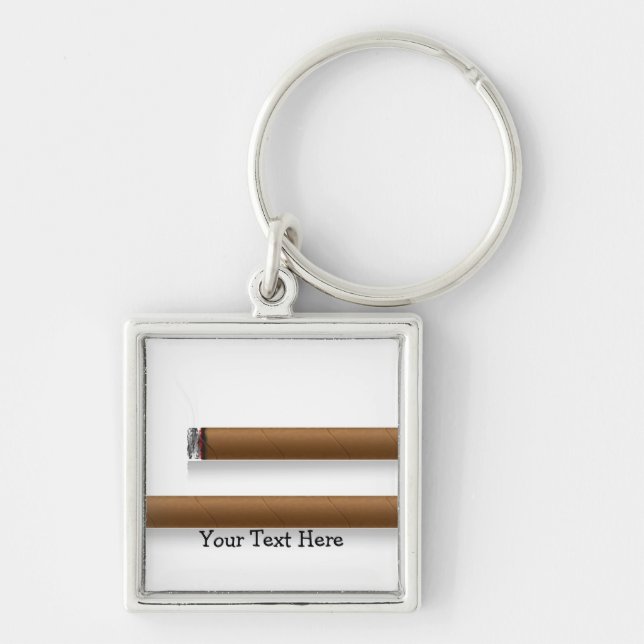 Cigars (personalised) key ring (Front)