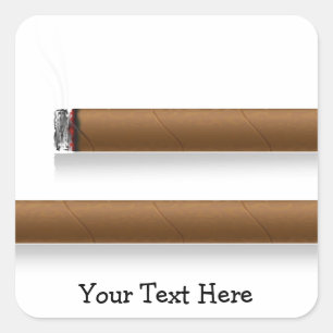 Cigars (personalised) square sticker