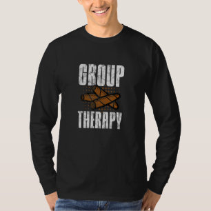 Cigars Smoker Group Therapy Cigarettes Tobacco Smo T-Shirt