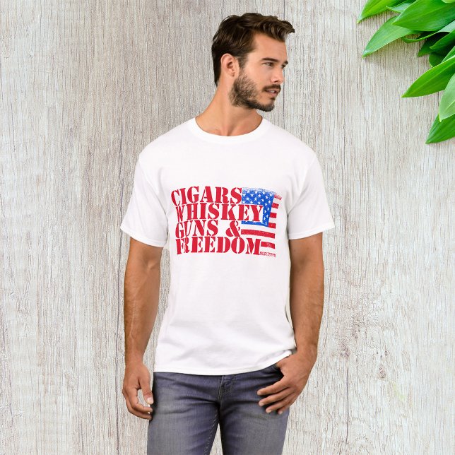 Cigars Whiskey Guns And Freedom T-Shirt (Creator Uploaded)