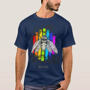 Cigayda LGBT Pride Cicada Brood X 2021 Insect T-Shirt