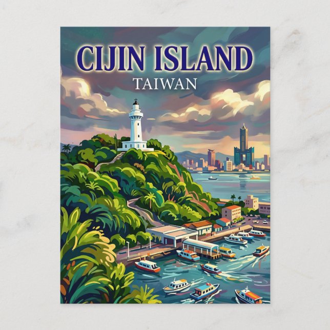 Cijin Island Taiwan Postcard (Front)