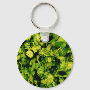 Cilantro / Coriander Leaves Key Ring