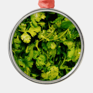 Cilantro / Coriander Leaves Metal Ornament