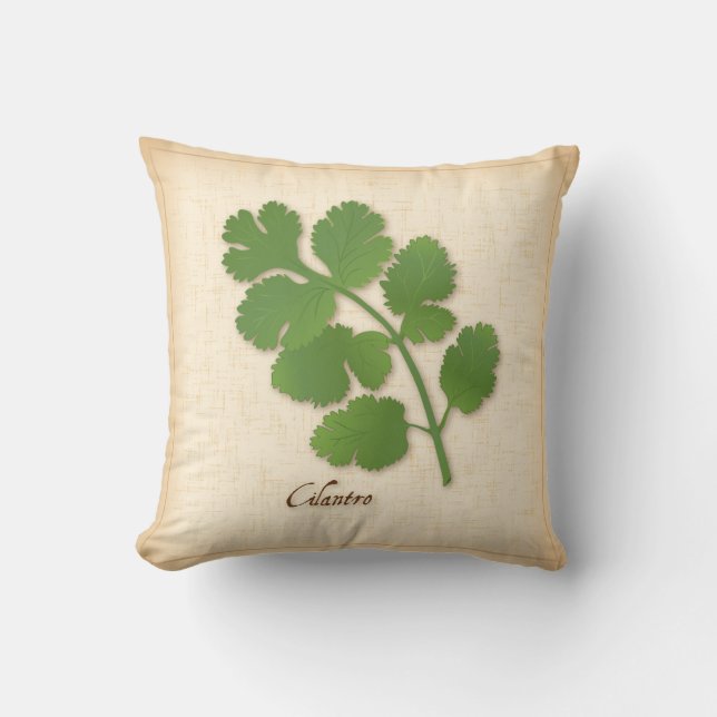 Cilantro Herb Cushion (Front)