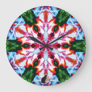 Cilantro Kaleidoscope Large Clock