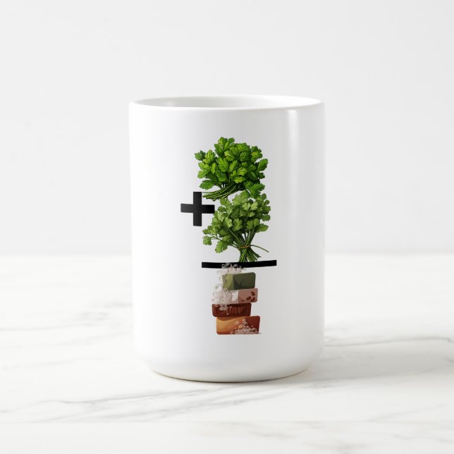Cilantro Math – Funny Anti-Cilantro Mug  (Center)