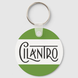 CILANTRO SPICES WORD COOKING TASTY KEYCHAIN