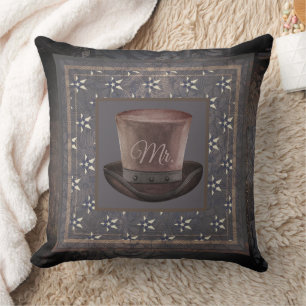 Cilinder hat Steampunk "Mr." Throw Pillow