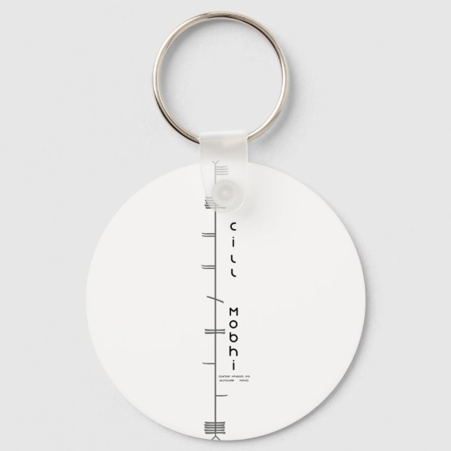 Cill Mobhi - Ogham Key Ring (Front)