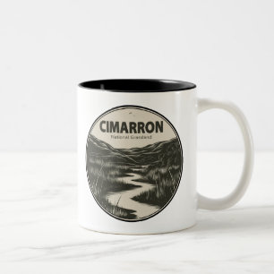 Cimarron National Grassland Kansas Stream Two-Tone Coffee Mug