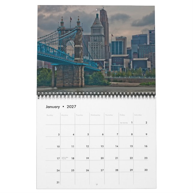 Cincinnati 2015 calendar (Jan 2027)