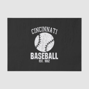 Cincinnati Baseball Fans Est. 1882 Old Vintage Tissue Paper