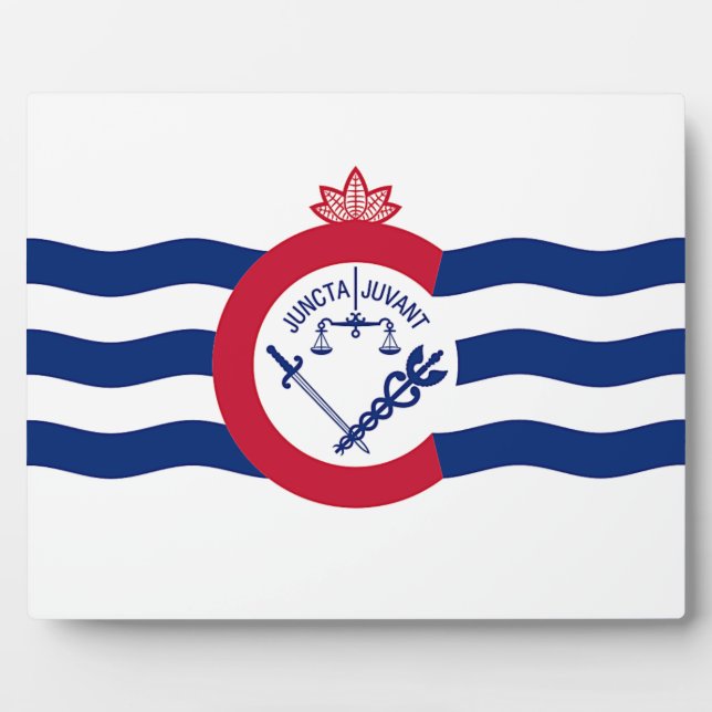 Cincinnati City Flag Plaque (Front)