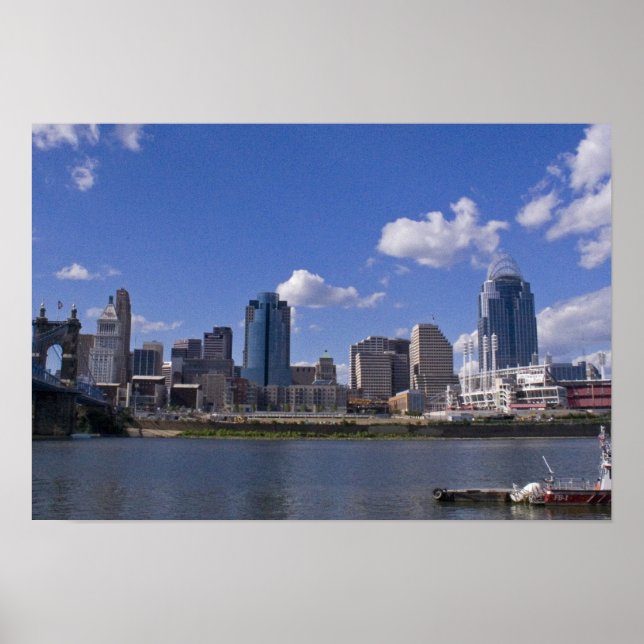 Cincinnati Cityscape Poster (Front)