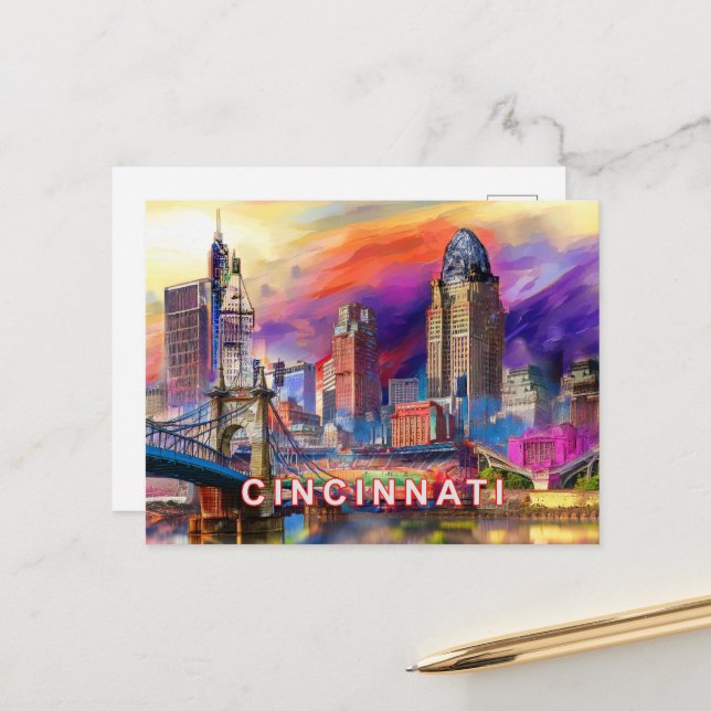 Cincinnati Collectable  Postcard (Front/Back In Situ)
