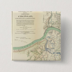 Cincinnati, Covington, Newport 15 Cm Square Badge