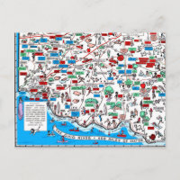 Cincinnati Dayton Hamilton Circleville retro map