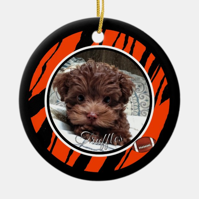 Cincinnati Dog Fan  Customisable Ceramic Ornament (Front)