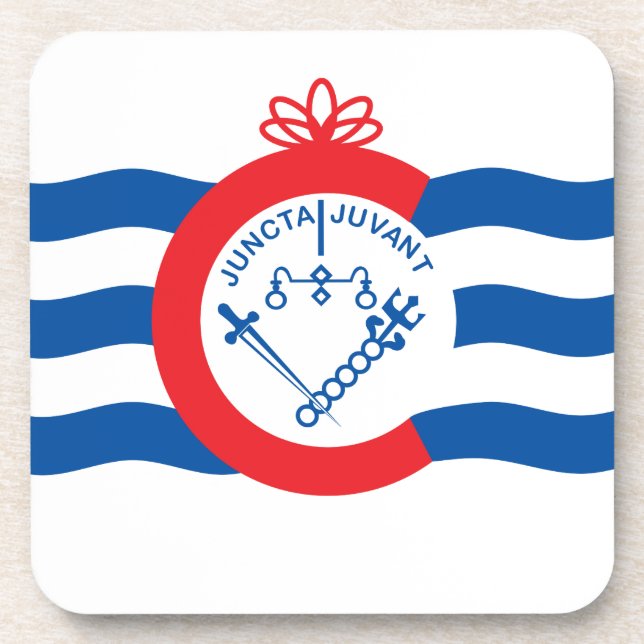 Cincinnati flag coaster (Front)