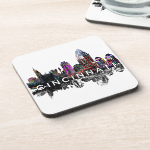 Cincinnati in graffiti Beverage Coaster