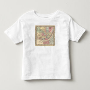 Cincinnati Map by Mitchell Toddler T-Shirt