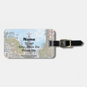 Cincinnati OH - Fountain Square and Tyler-Davidson Luggage Tag