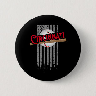 Cincinnati Oh Usa Flag The Queens Chip City Sic Ci 6 Cm Round Badge