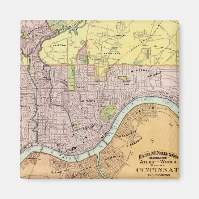 Cincinnati, Ohio 2 Magnet (Front)