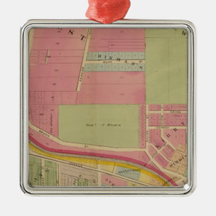 Cincinnati, Ohio 3 Metal Ornament