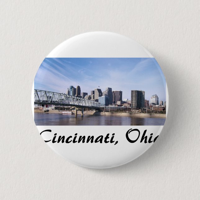 Cincinnati Ohio 6 Cm Round Badge (Front)