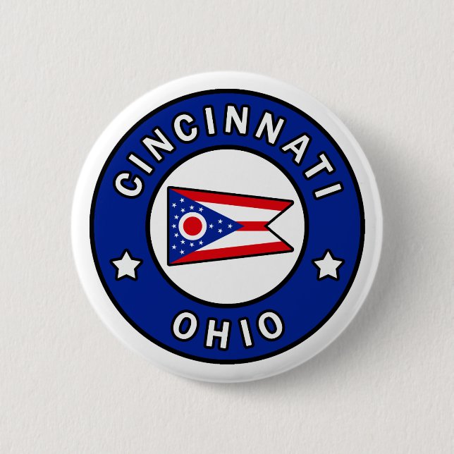 Cincinnati Ohio 6 Cm Round Badge (Front)